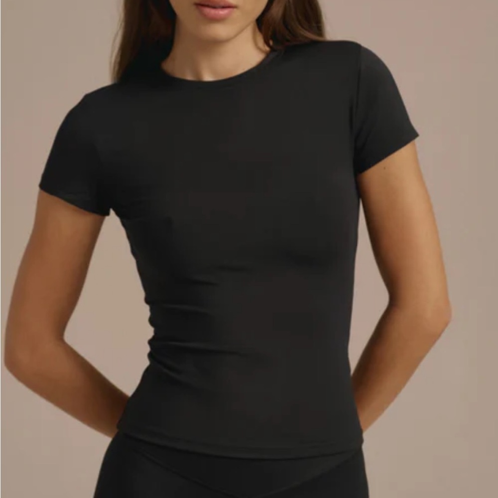 Adanola black short sleeve top